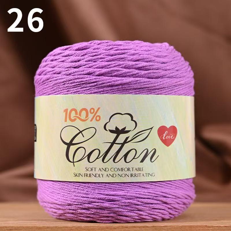 75g Medium Cotton Yarn Cake for Baby Sweater & Crochet Hat - Skin-friendly, Hand-knitted