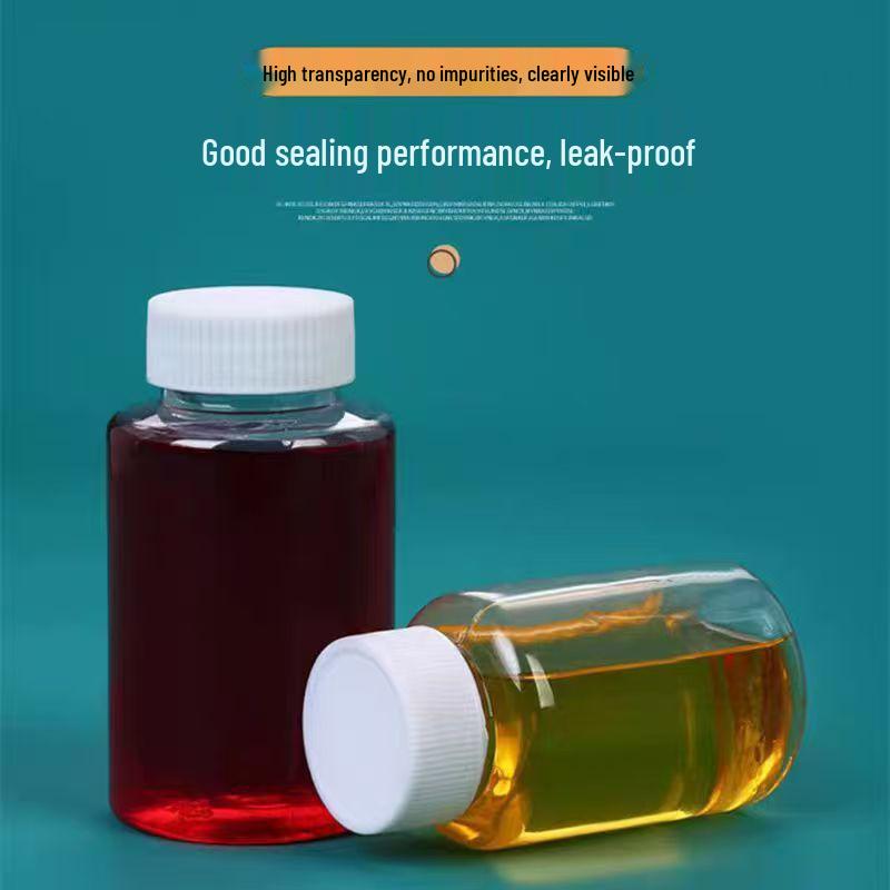 Clear Plastic Wide-Mouth Bottle for Liquid/Solid/Powder Storage, Bead Organizer, Medicine Container, 30ml.