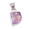 Natural Ametrine Gemstone Handmade 925 Solid Sterling Silver Pendant 1.25" P7s24