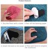 4/8/12PCS Washable Rug Gripper Reusable Rubber Mat Rug Pads Sticker Double Sided Non-Slip Patch Tape for Tile Floors Carpets