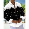 Men's Shirts, Button Down Shirts, Casual Shirts, Spring and Summer, Printed Long Sleeves Tops Fashion Comfortable Men Clothing