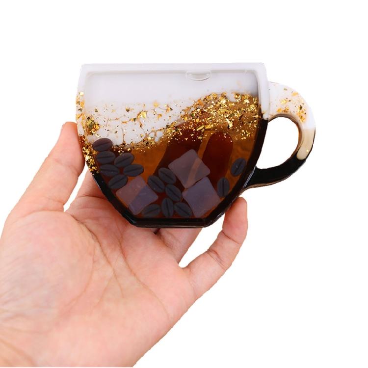 Coffee Lemon Slices Mold Silicone Cup Coaster Tray Epoxy Resin Casting Mold