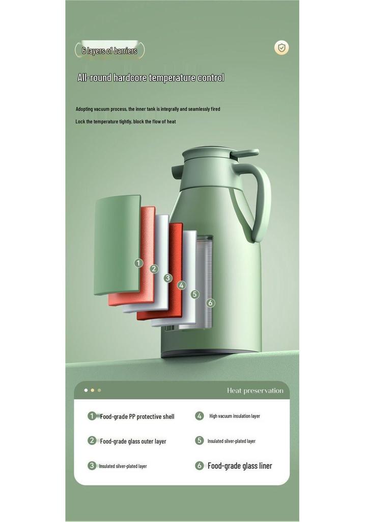 High-End Large Capacity Smart Insulated Thermos Flask Kettle