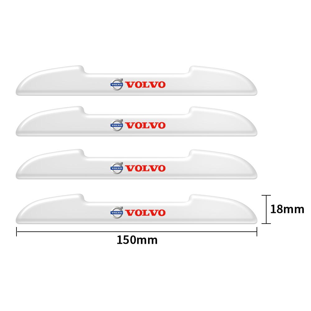 4pcs Car Door Edge Anti-collision Sticker Bumper Rearview Mirror Protective Strip For Volvo Xc60 V40 S60 V50 V60 Car Accessories