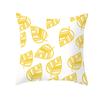 Autumn Maple Leaf Fresh Printing Pattern Polyester Cushion Cover for Home Living Room Sofa Bedroom Decoration Pillow Cover