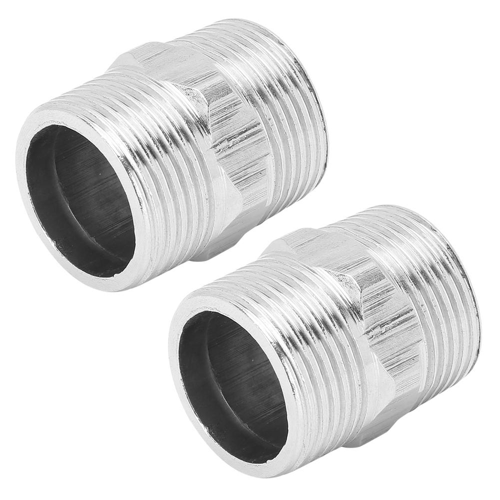 

2Pcs 1in Male Thread to 1in Male Thread Hex Nipple Stainless Steel Threaded Pipe Connector