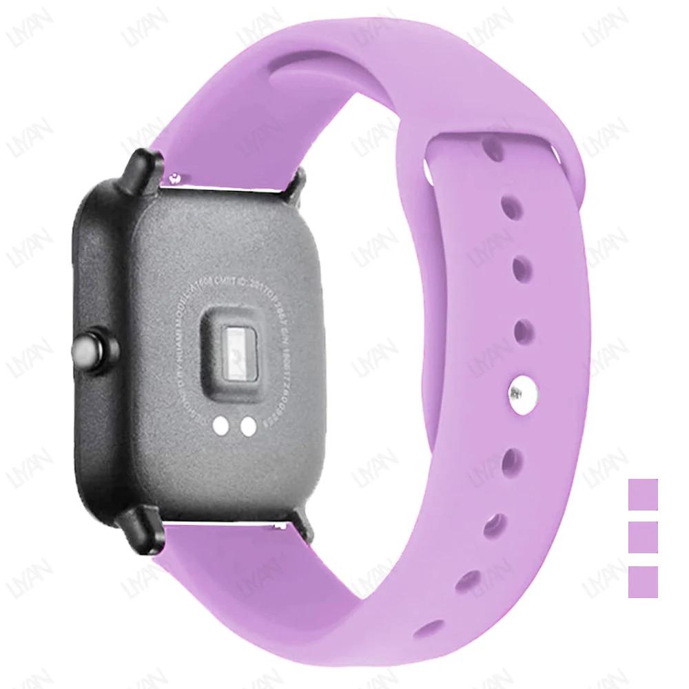 Sportarmband Für Amazfit GTS-GTR-4-3-2-2e-Mini-Pro-stratos 2 3 Silikonarmband für Amazfit bip-U-S-3-pro 20mm 22mm Uhrenarmband