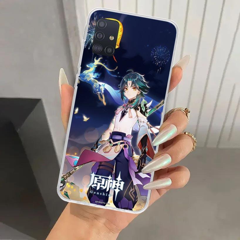 Xiao Genshin Impact Phone Case for Samsung Galaxy A52 A32 A22 A12 A02S A50S A30S A10S Note 20 Ultra 10 Plus S10 A31 A20 A71 A72