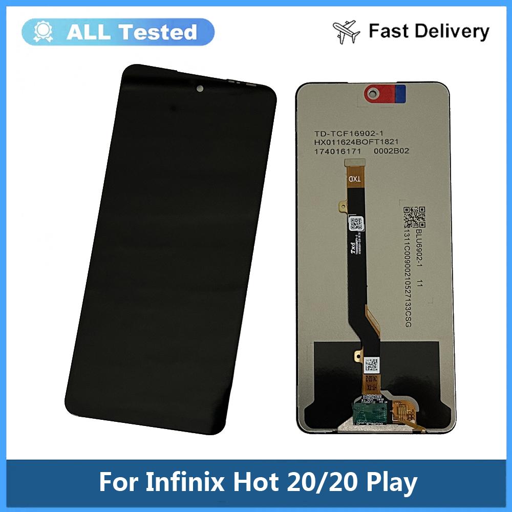

LCD Screen and Digitizer Full Assembly For Infinix Hot 20 Play X6825