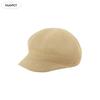 Elegant Solid Color Grass Beanie Cap Sunshade Grass Women Baseball Cap Peaked Hat Breathable Octagonal Cap Outdoor