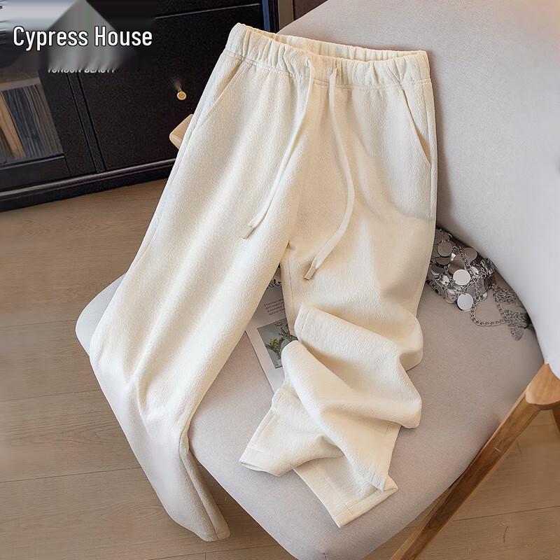 

Sibaish Women s High-Waist Elastic Drawstring Wide-Leg Casual Pants XL