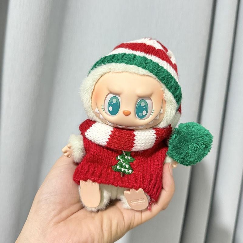 The First, Second and Third Generations of Christmas Baby Clothes Wear 17cm Pendants, and The Clothes Sit with Colored Beads Christmas Set.