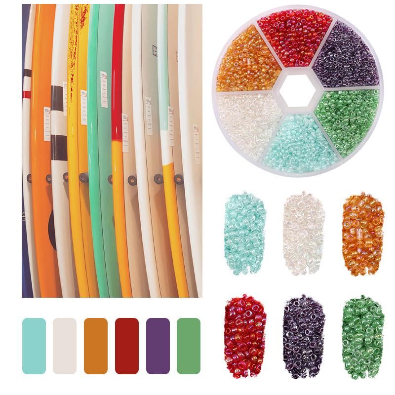 7000 Stück 2mm Rocailles Bunte Glasperlen Für Schmuckherstellungs-Kits DIY Bastelbedarf Zubehör Für Ohrringe Armband