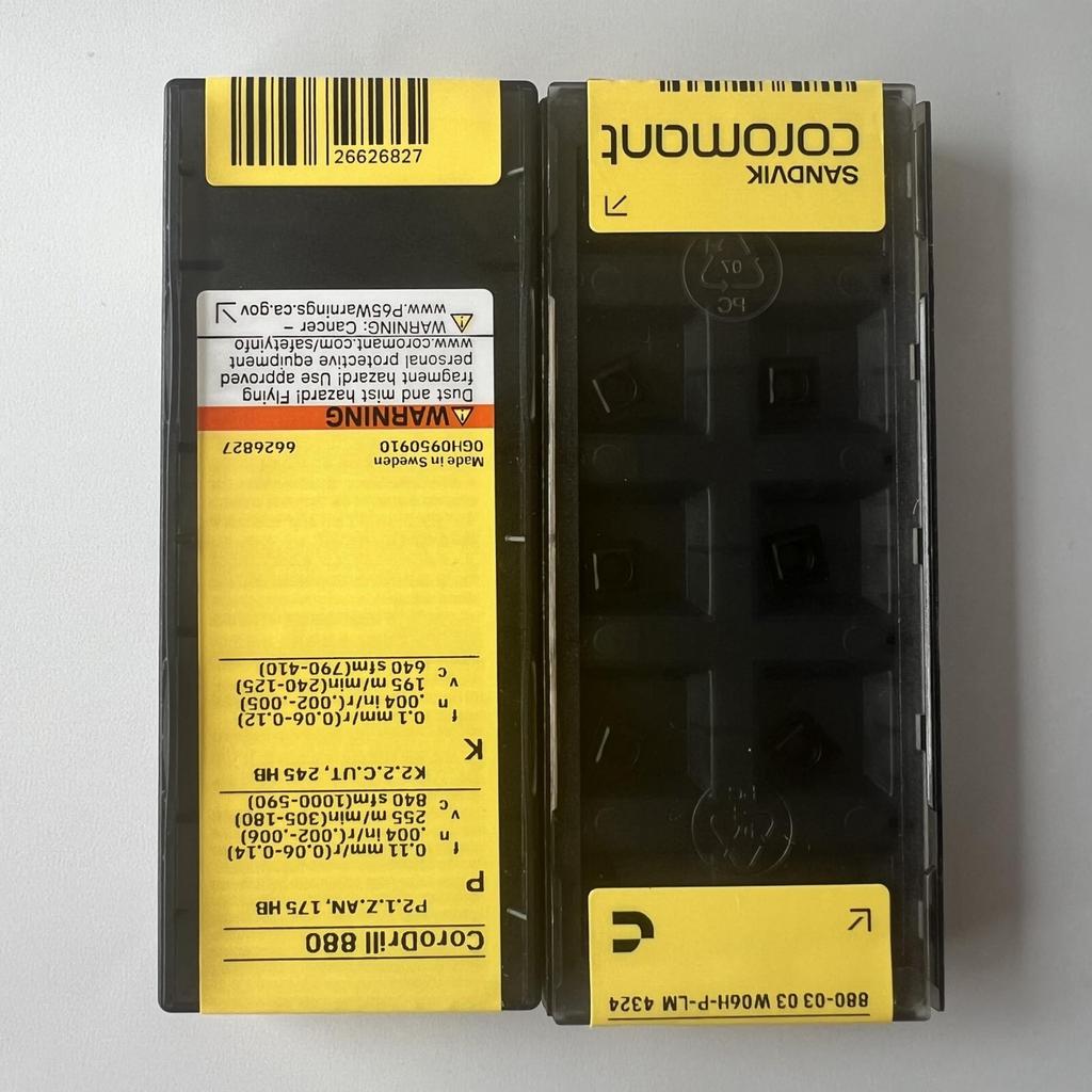 SANDVIK / 880-0303W06H-P-LM 4324 / Original Swedish hard alloy blade 10 Pcs