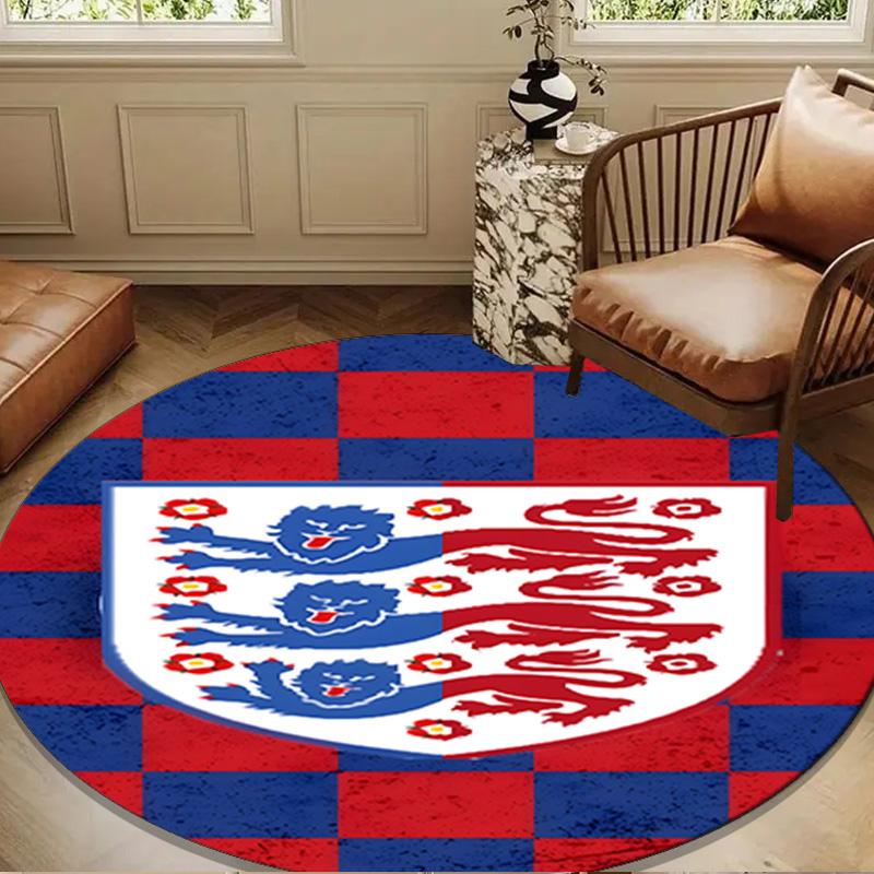 EnglCoat Of Arms Round mat Home Decor, Chair rug For livingroom,Bedroom, doormat home decor Birthday Gift Christmas Gifts