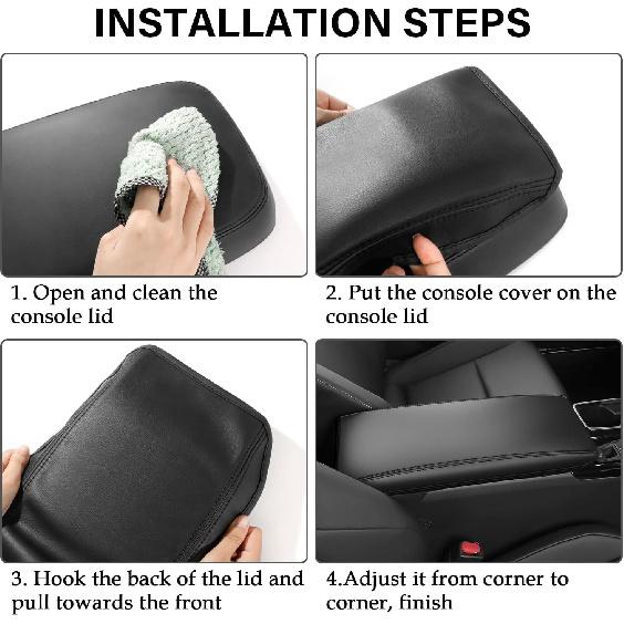 Center Console Armrest Cover For Toyota Camry Accessories 2025 2026 Interior Camry (LE/SE/XLE/SXE) Leather Arm Rest Seat Middle Console Box Lid