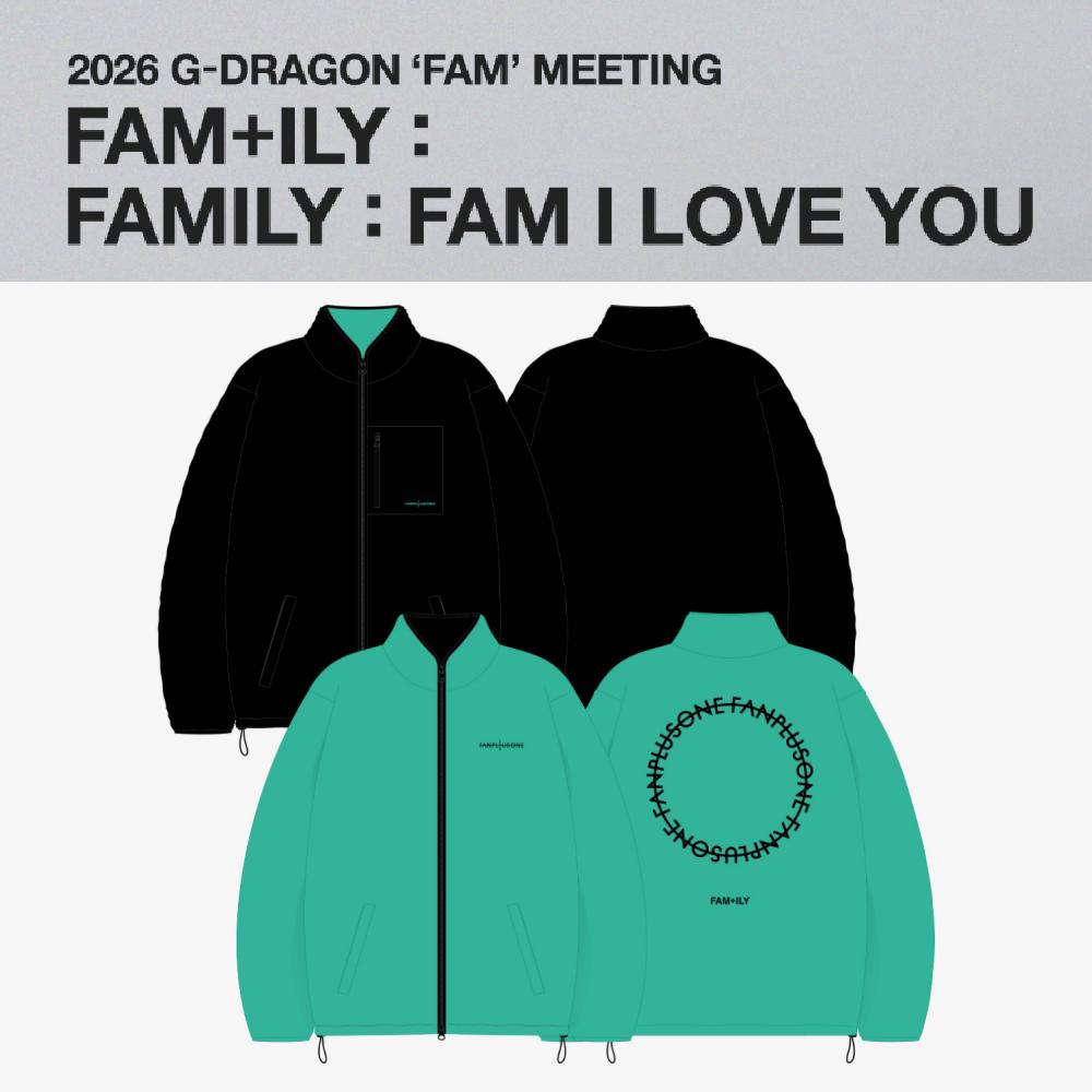 Предзаказ 2026 G-DRAGON FAM+ILY : СЕМЬЯ : FAM Я ТЕБЯ ЛЮБЛЮ Двусторонний джемпер