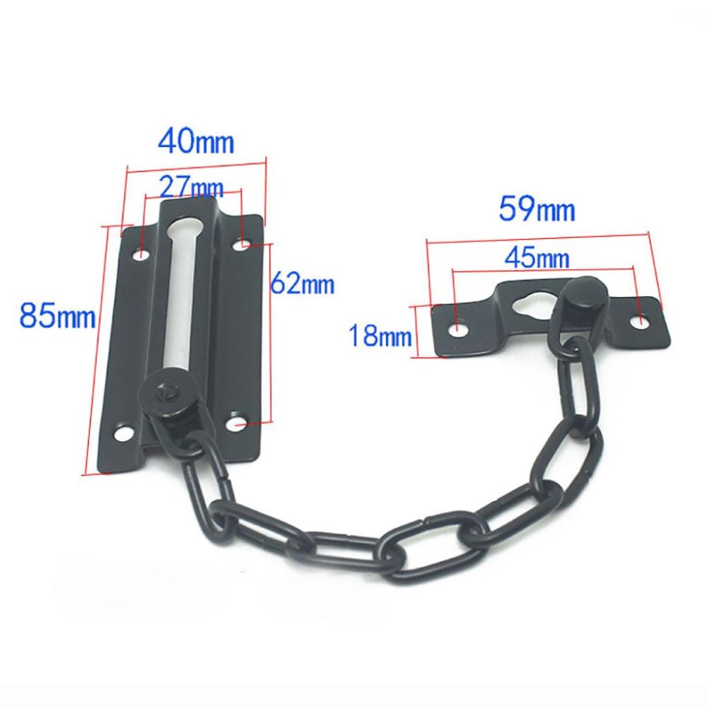 Screws Steel Decorative Security Lock Door Hardware Sliding Door Lock Door Chain Door Safety Guard