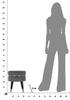 Bar Stool Paris Grey Silver Cm Ø 35X40,5