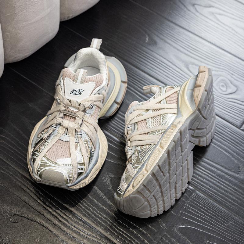 3XL popruhy pavoučí boty otec boty dámské 2025 jaro a léto nové barevné prodyšné platforma pár sportovní a volnočasové boty