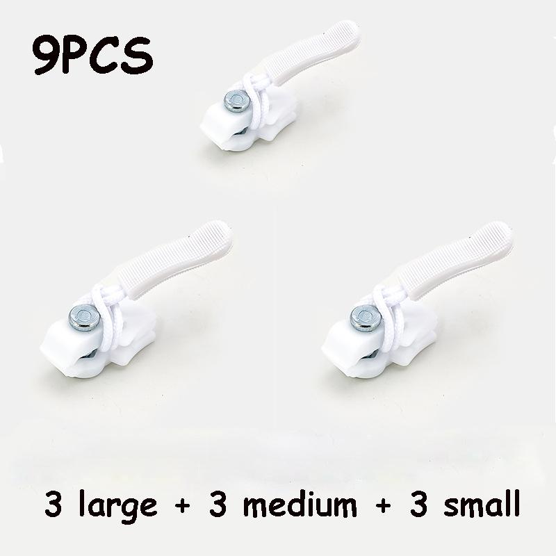 Universelles Reißverschluss-Reparaturset, schneller, sofort abnehmbarer Reißverschlusskopf, Ersatz-Reißverschlussschieber für Jacken, Taschen, Mäntel, freies Nähen