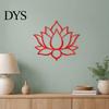 Acrylic Lotus Mirror Wall Sticker Sticker, Flower Decal, Zen Style Chinese Ornament Self Adhesive Decoration for Living Room Bedroom Yoga Studio