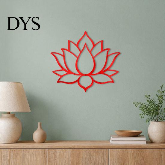 Acrylic Lotus Mirror Wall Sticker Sticker, Flower Decal, Zen Style Chinese Ornament Self Adhesive Decoration for Living Room Bedroom Yoga Studio