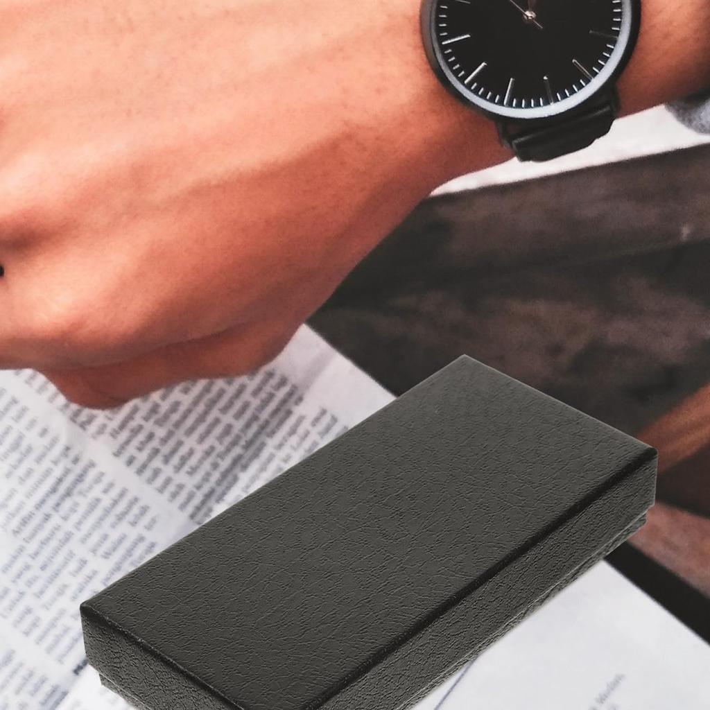 PACKOVE 10-Pack Watch Gift Boxes with Lids and Paper Foam Filling, Portable Watch Storage Cases, Perfect for Gifts, 5.7 X 2.6 X 1.2 Inches