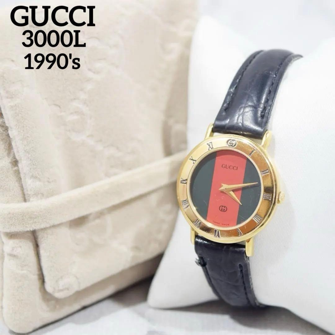 Used 1990 s GUCCI Gucci Sherry Line 3000L Ladies with bag