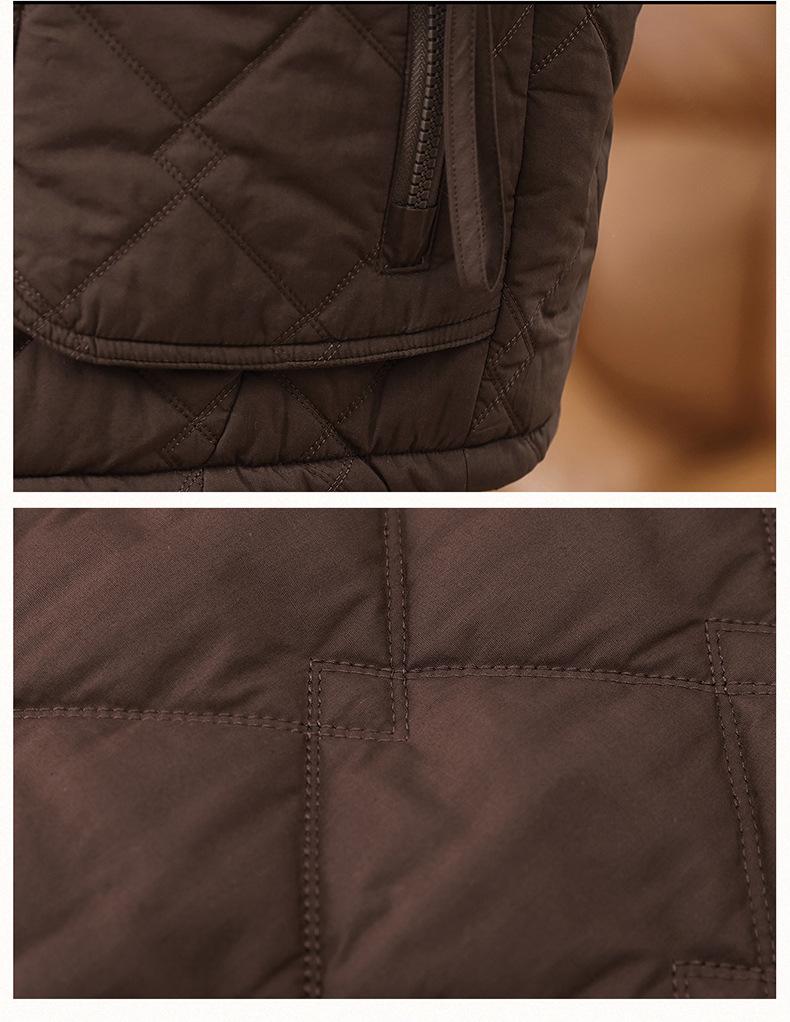 Mid-Length Retro Casual Plus Size Women's Hooded Cotton Jacket - Winter 2024