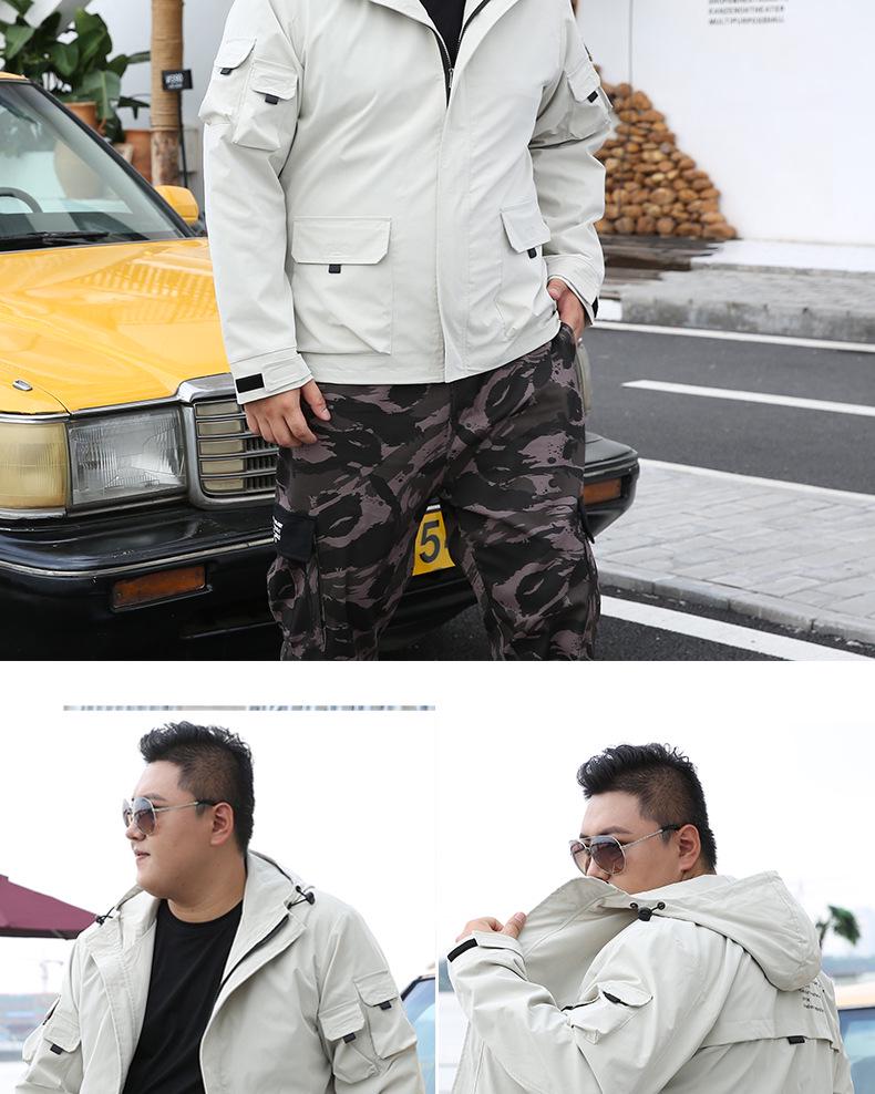 Pánská módní pracovní bunda nadměrné velikosti na jaro/podzim 2019