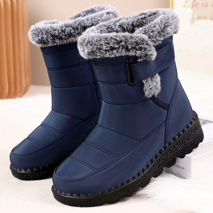 Women's Boots Winter Shoes For Woman Winter Boots Ankle Low Heels  Waterproof Snow Boots With Fur Shoes