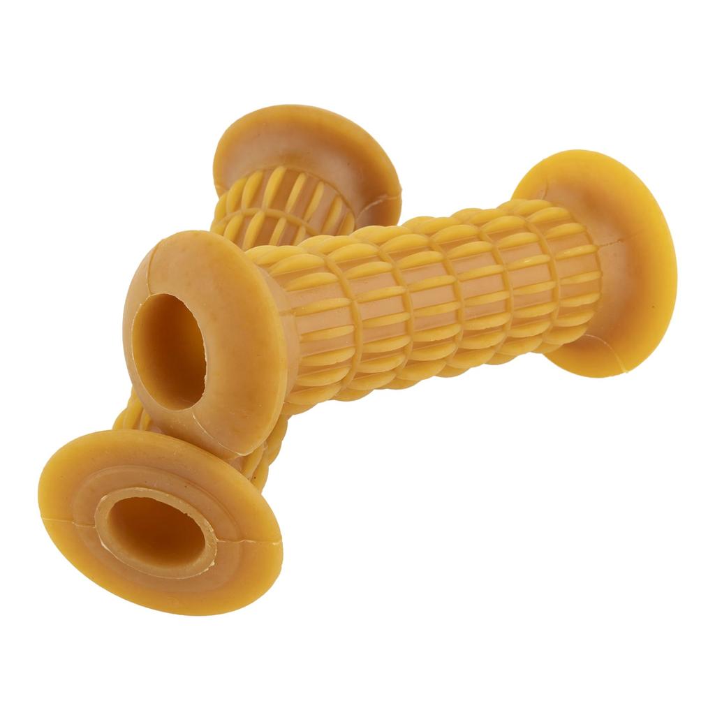 Kijima Motorcycle Parts 130mm Natural Grips, Classic, Rubber, (22.2mm), Through-Type, Universal, Rubber, 201-491
