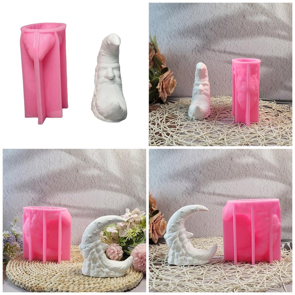 Silicone Figurine Figurine Mould Lovely Craft Mould for Baking and Candle Making High Temperature Resistant Easy to Cleaning
