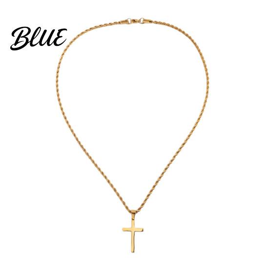 Dainty Pendant Necklace for Men Women Titanium Steel Cuban Chain