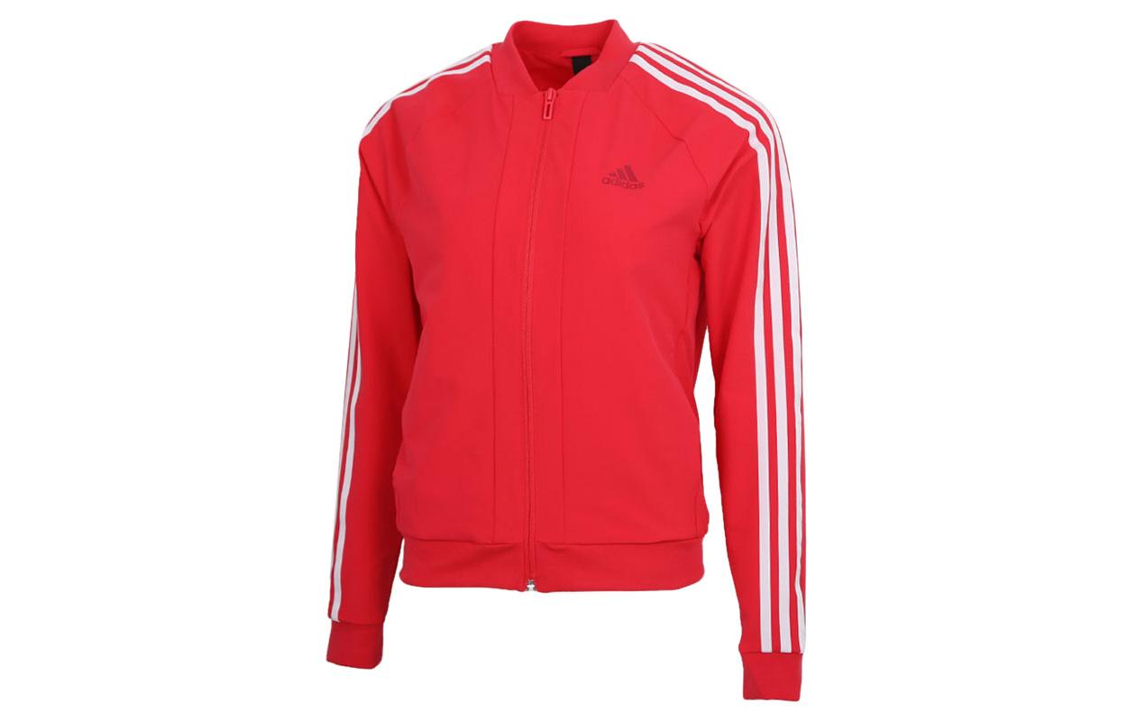 Adidas Jackets Women s Rose Red Baseball Collar Moderate Other GF0183 M
