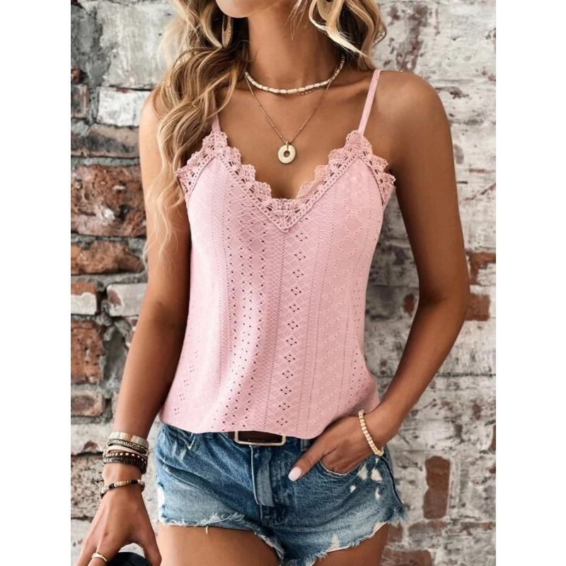 Summer New Women's V-Neck Lace Sling Small Vest