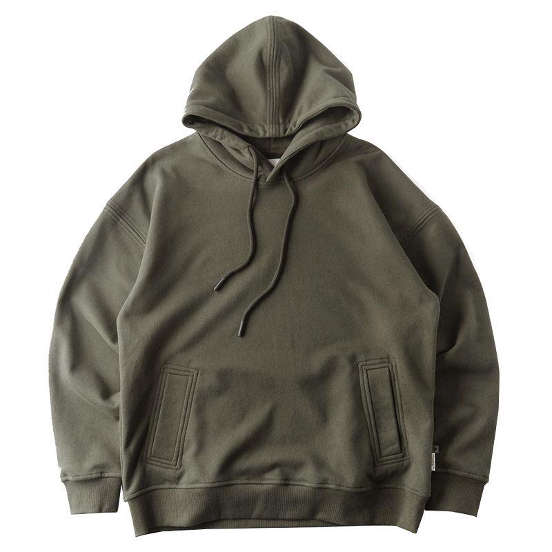 Men's American Retro Heavyweight Hoodie - New Autumn/Winter Trend, Loose Fit with Plus Velvet.