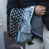 Cashew Nut Print Scarf Headband Thin Long Scarves Luxury Polka Dot Scarf  Head Scarf