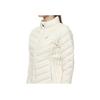 Asics Solid Color Casual Zip-Up Stand Collar Warm Long Sleeve Down Jacket Women outerwear Birch-White 2032C928-200