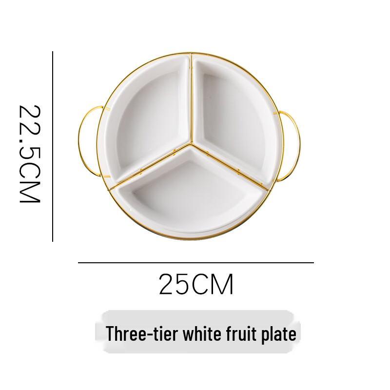 RuHan Ceramic Divided Snack Platter