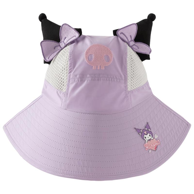 

DAVE&BELLA Kuromi Collaboration Girls Summer Outdoor Sun Shawl Hat 48 (Approx. 46-48cm)