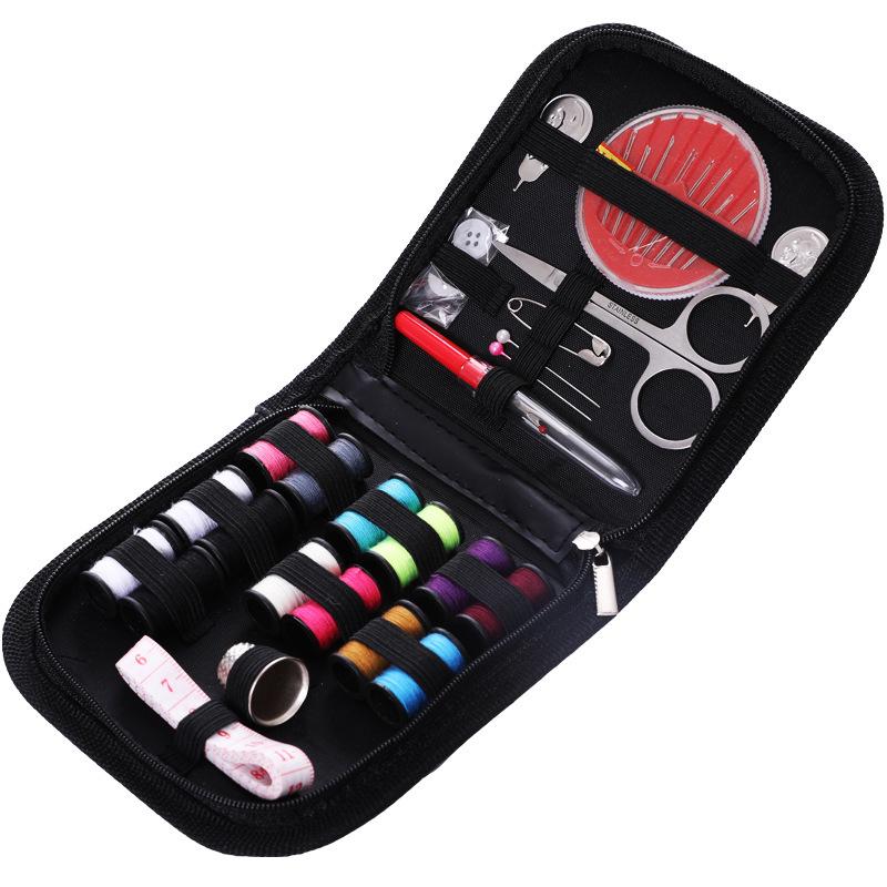 Portable Needle & Thread Box: Household Sewing & Mending Kit