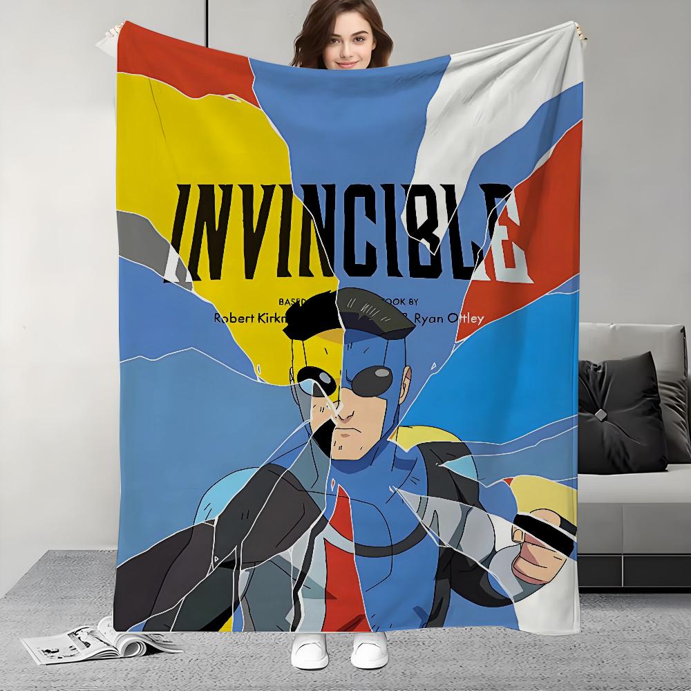 I-lnvincible S-Season 2 Cartoon Blanket Design Lightweight  For Dorms, Naps, Living Room, Office,Sofa,All-Season