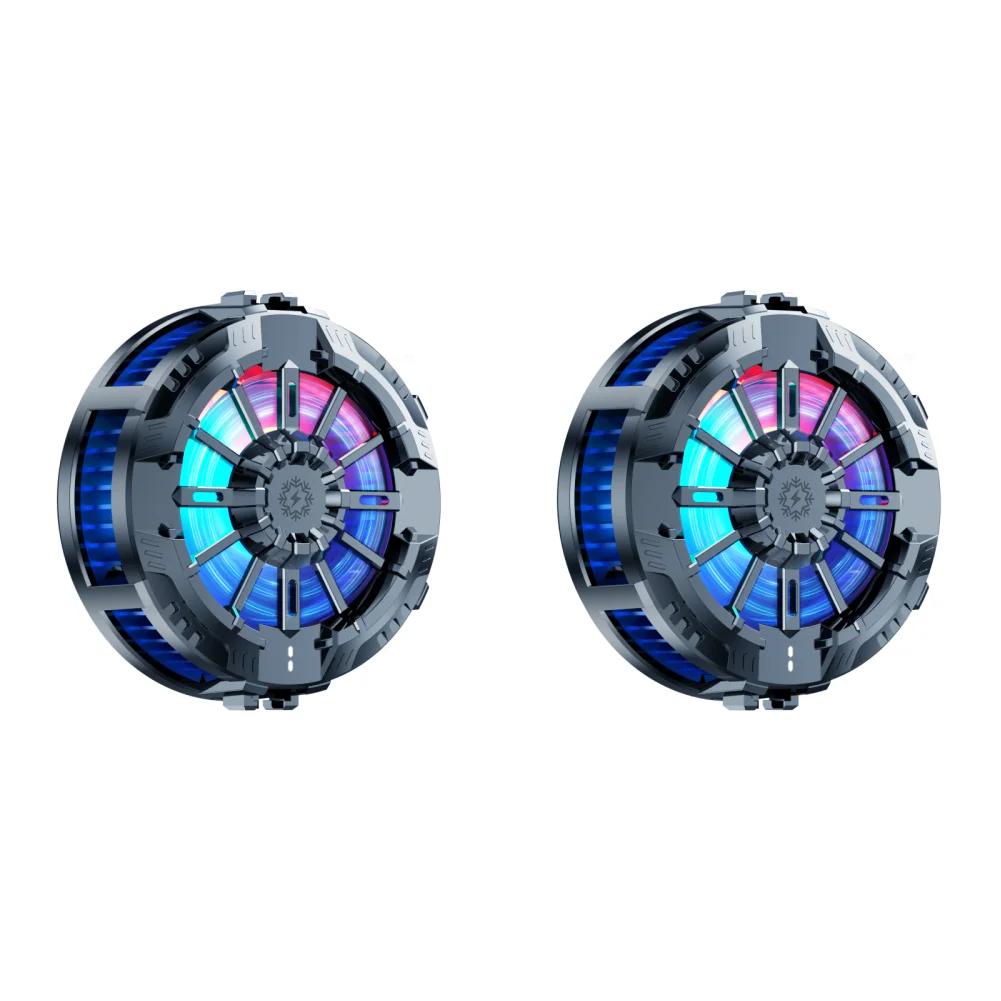 Magnetic & Back Clip Mobile Phone Radiator Cooler with Digital Display RGB Charging Silent Fast Cooling Mobile Phone Radiator