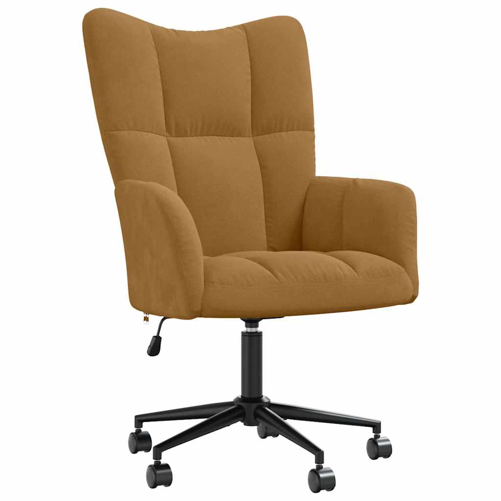 Brown Velvet Relaxation Chair