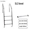 304 Stainless Steel Swimming Pool Ladder with Thickened Handrail and Pedal