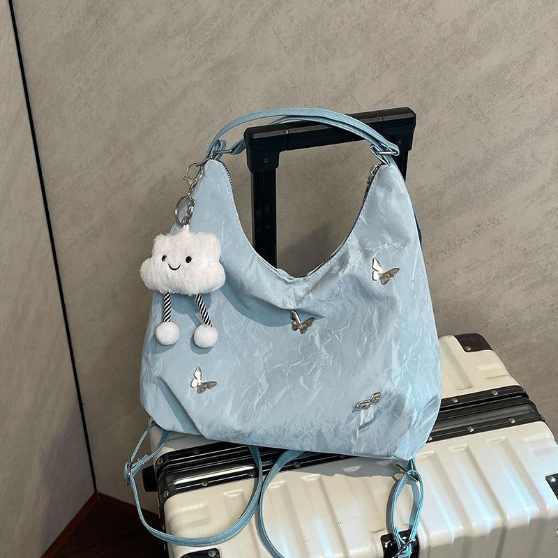 Large capacity commuter backpack bag women's early autumn new fashion butterfly underarm shoulder bag tote bag