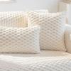 Dustproof Couch Towel 3D Honeycomb Plush Sofa Cushion Thickened Minimalist Comfortable Non Slip Sofa Covers Soft Breathable