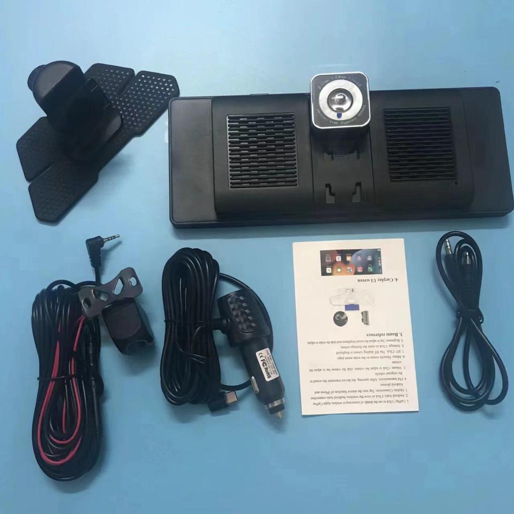 10.26" CarPlay Portable Screen: MP5 Navigation, Reversing Interconnection, Bluetooth, 4K Recorder